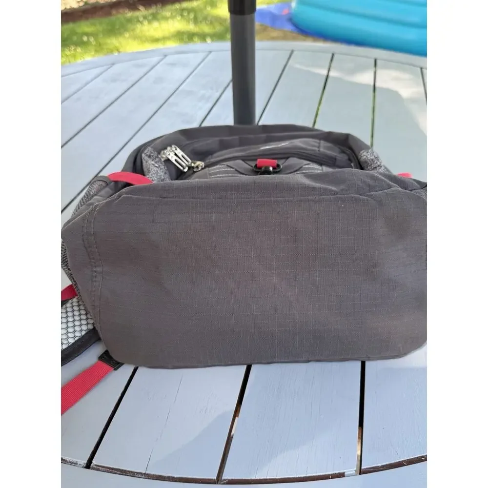 HIGH SIERRA Unisex Tactic Backpack 17” Laptop Pocket Gray Red Outdoor Travel Bag